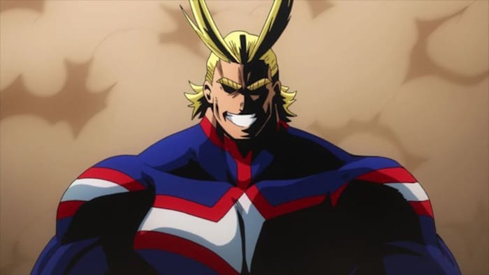 All Might smiling